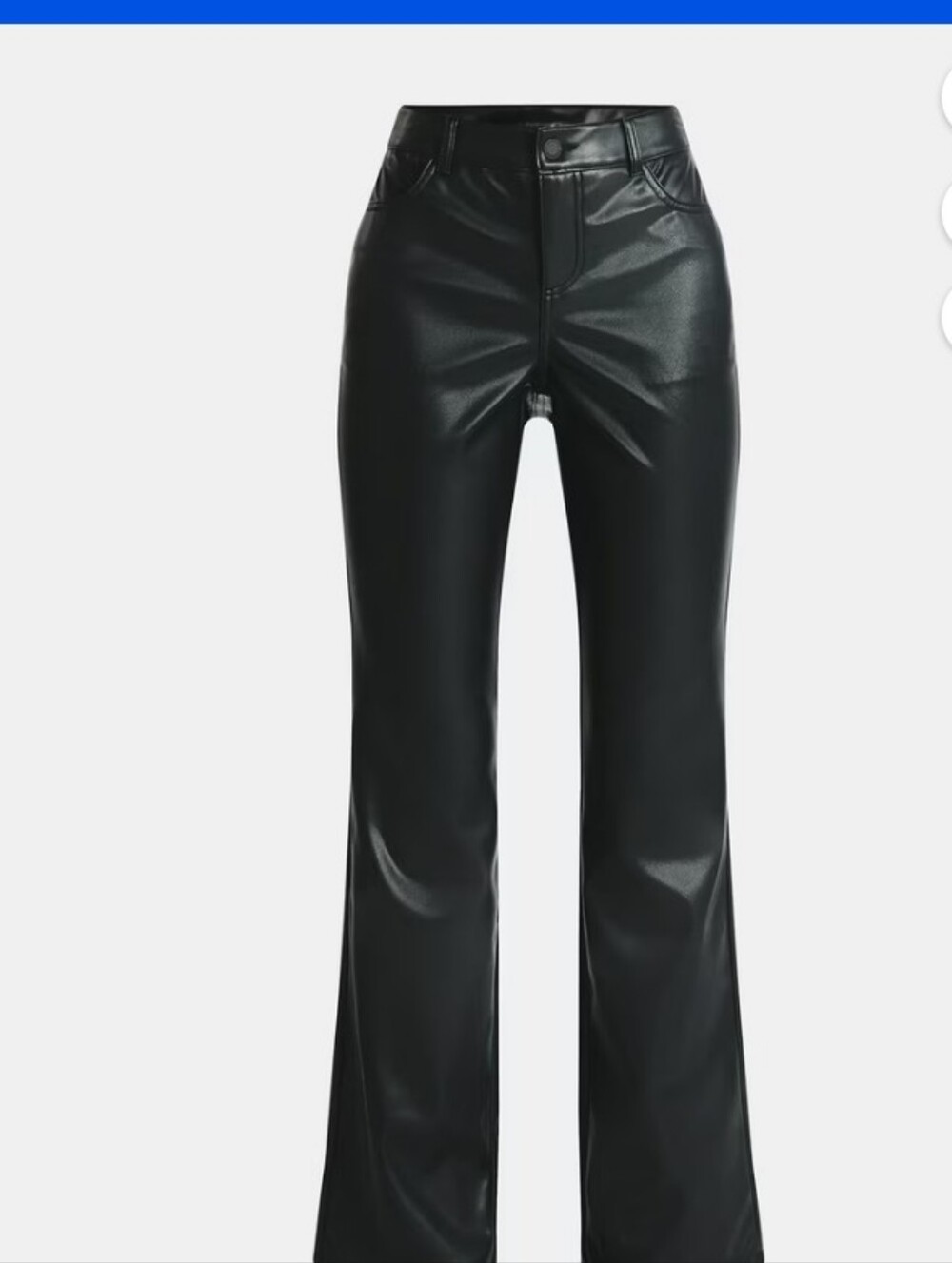 Black Faux Leather Pants